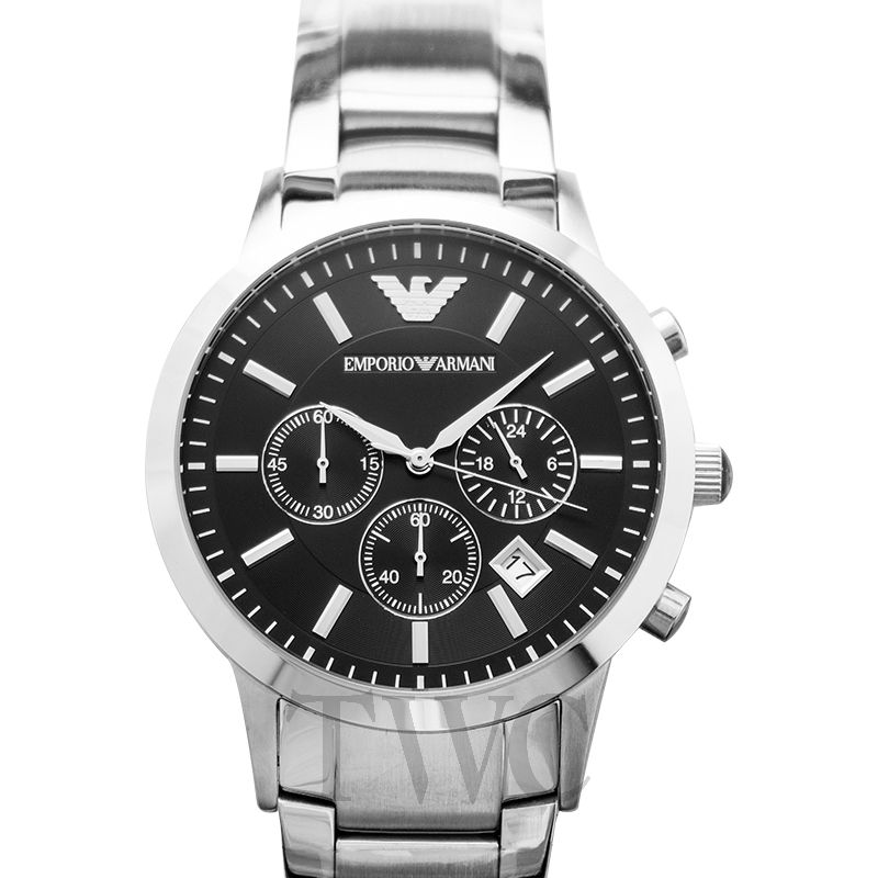 Emporio Armani Renato Silver Dial and Silver Stainless Steel 41mm Men's Watch | AR2434