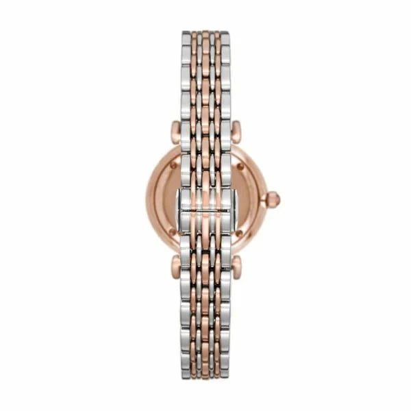 Emporio Armani Gianni T-Bar Rose Gold Dial and Rose Gold Stainless Steel 32mm Women's Watch | AR11223