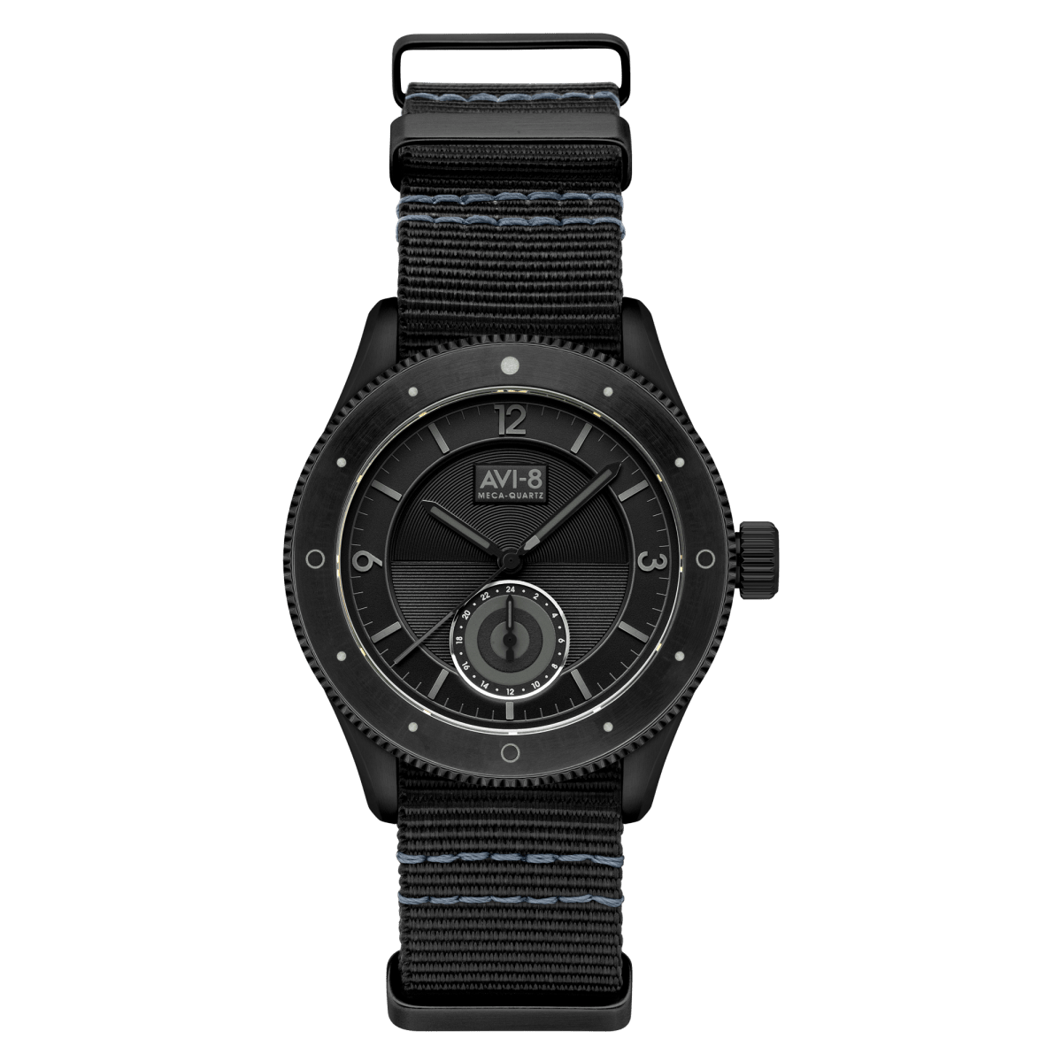 AVI - 8 Airmaster Sector Meca - Quartz Jet Black | TIME Watches