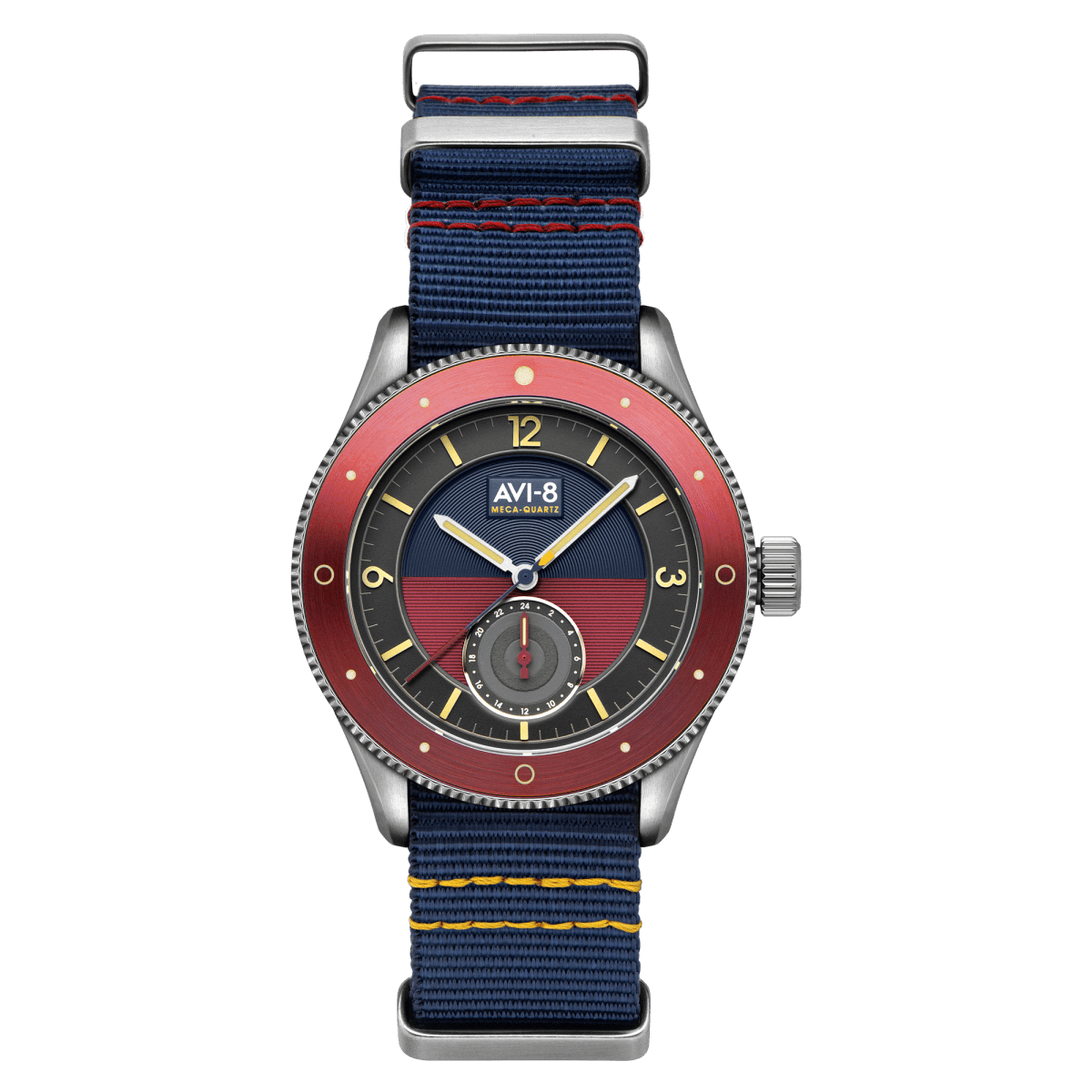 AVI - 8 Airmaster Sector Meca - Quartz Navy Blue | TIME Watches