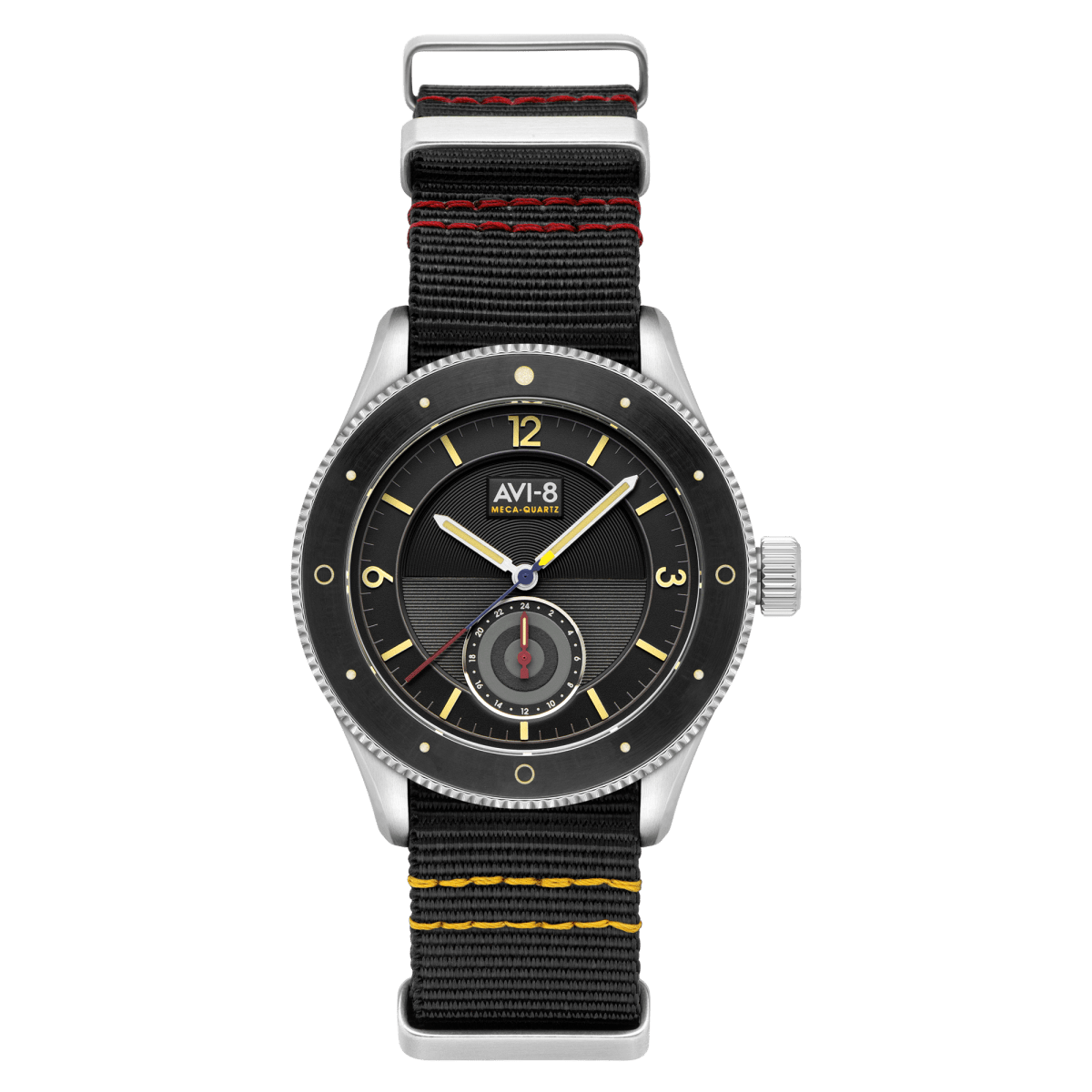AVI - 8 Airmaster Sector Meca - Quartz Raven Black | TIME Watches