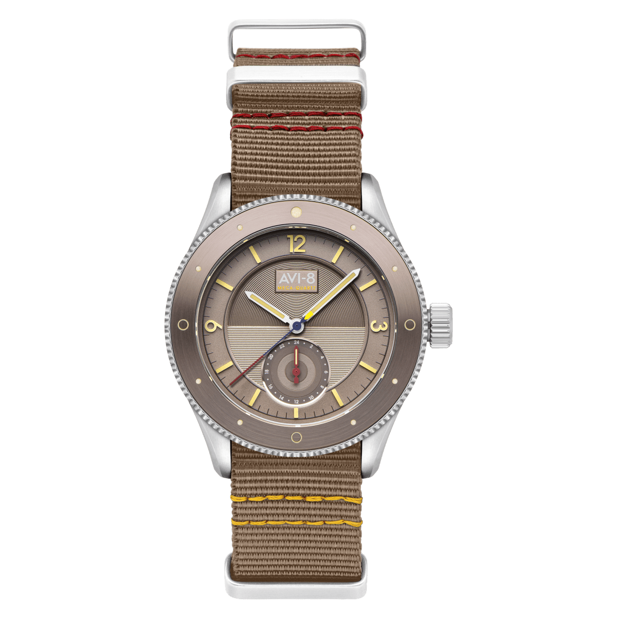 AVI - 8 Airmaster Sector Meca - Quartz Silver Feather Grey | TIME Watches