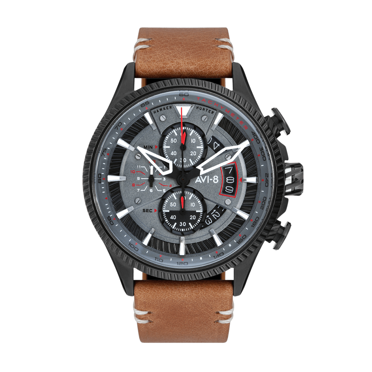 AVI - 8 Avon Chronograph Scarlet Black Brown | TIME Watches