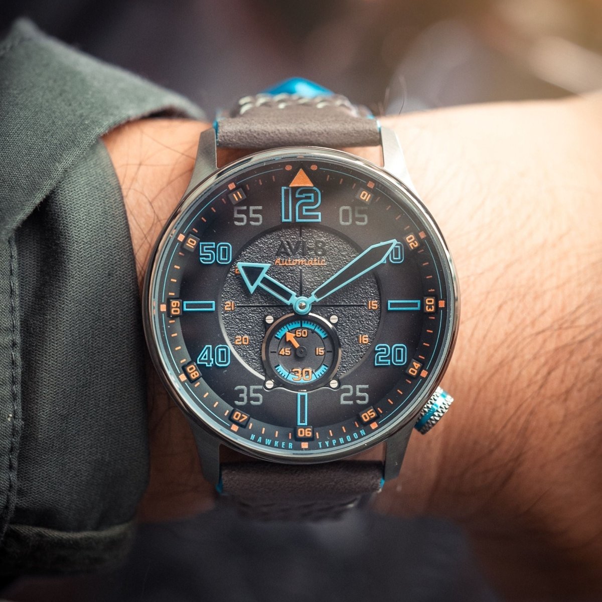 AVI - 8 Baldwin Automatic Iron Blue | TIME Watches