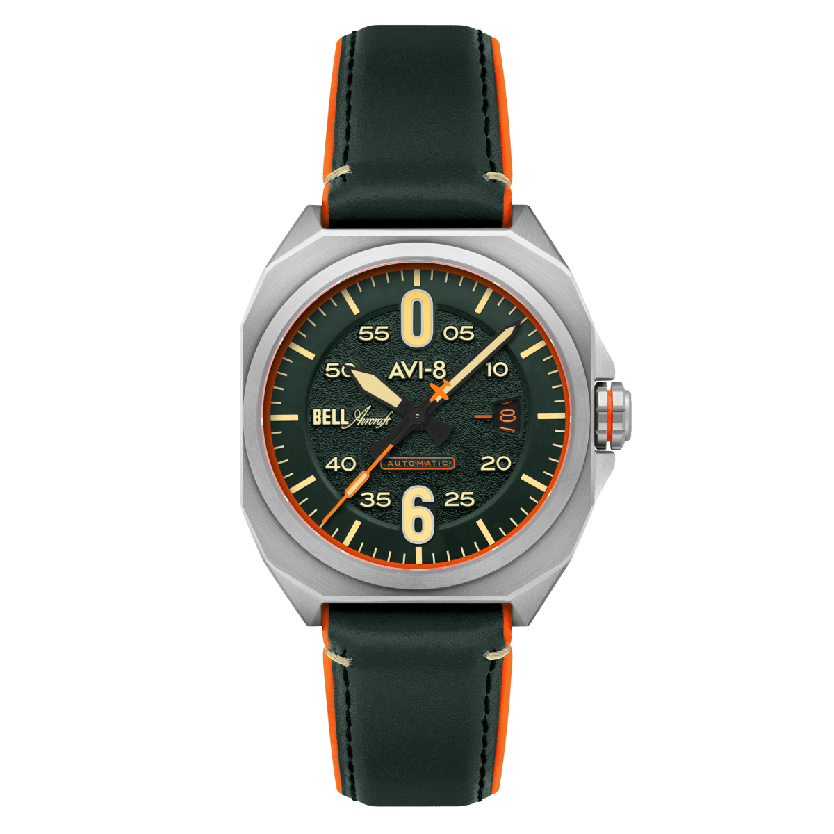 AVI - 8 Bell X 1 Machbuster Automatic Cavalier Green Av 4115 05 | TIME Watches