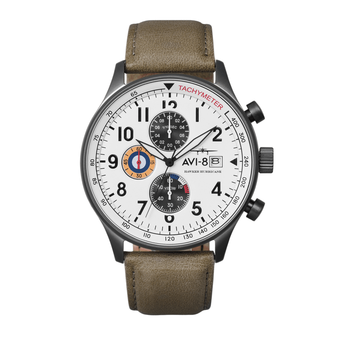 AVI - 8 Classic Chronograph Ivory Grayscale | TIME Watches