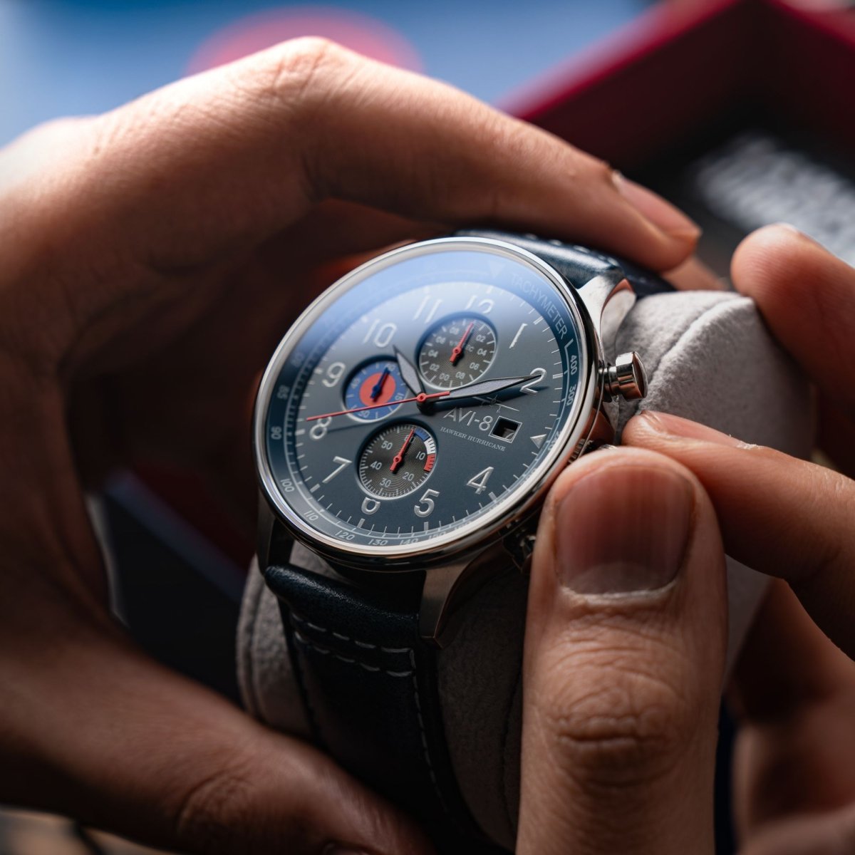 AVI - 8 Classic Chronograph Opal Blue | TIME Watches