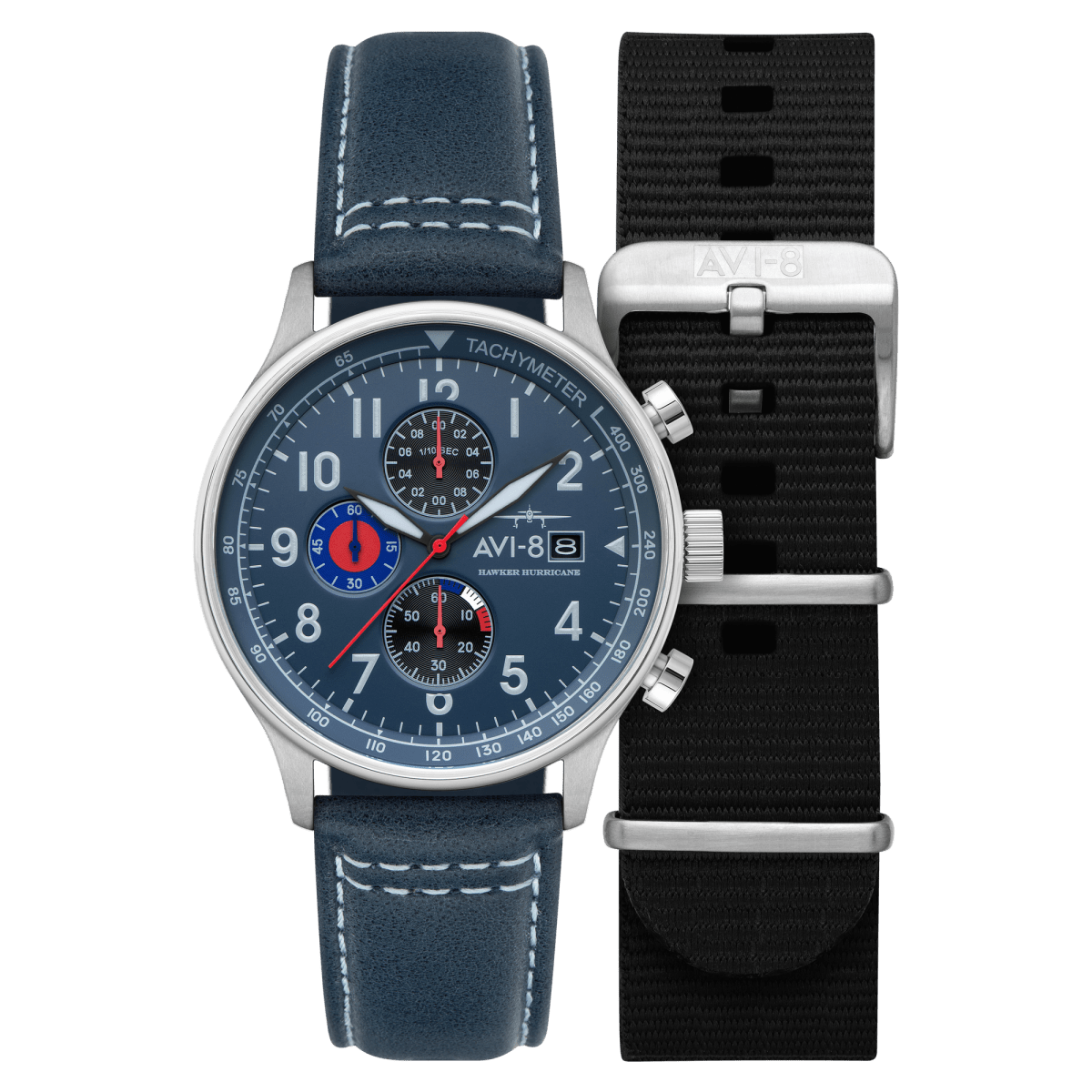 AVI - 8 Classic Chronograph Opal Blue | TIME Watches