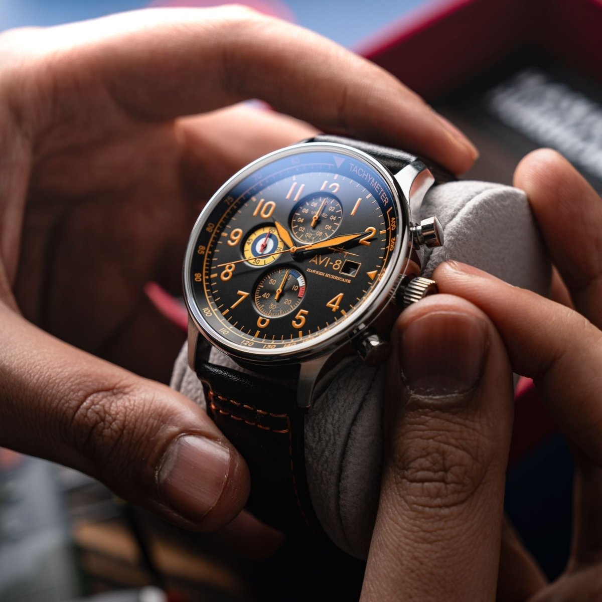 AVI - 8 Classic Chronograph Tiger Orange | TIME Watches