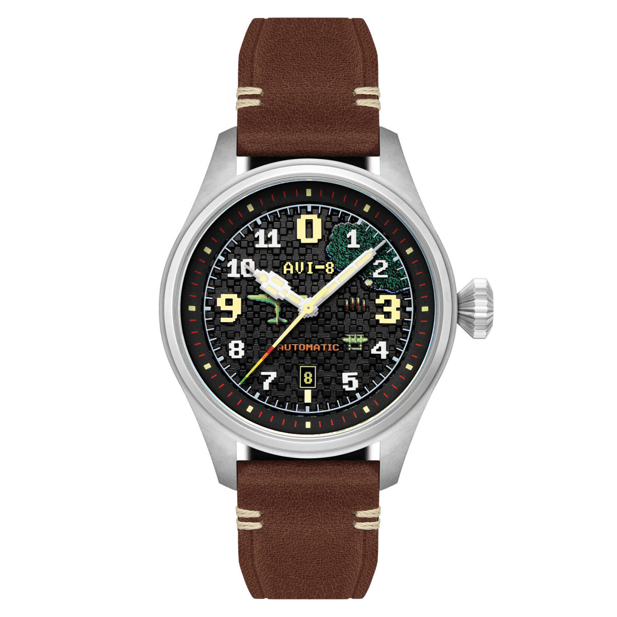 AVI - 8 Clowes Automatic Capcom 1942 Pixel Limited Edition Onyx Ace | TIME Watches