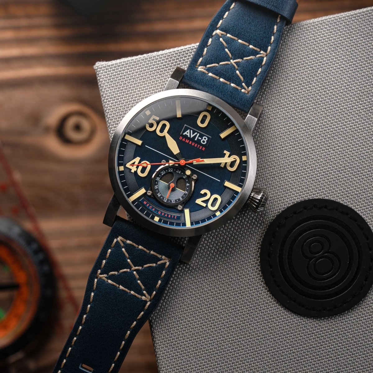 AVI - 8 Dambuster Chadwick Meca Quartz Cobalt Blue Av 4113 01 | TIME Watches