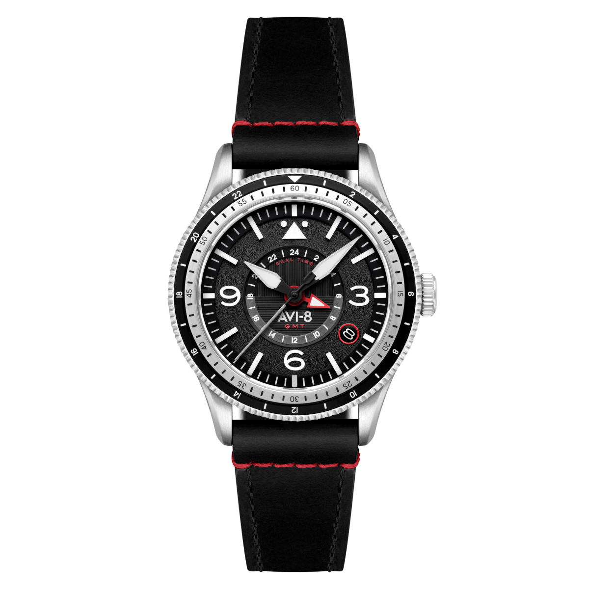 AVI - 8 Flyboy Airmaster Gmt Automatic Engine Black Av 4128 01 | TIME Watches