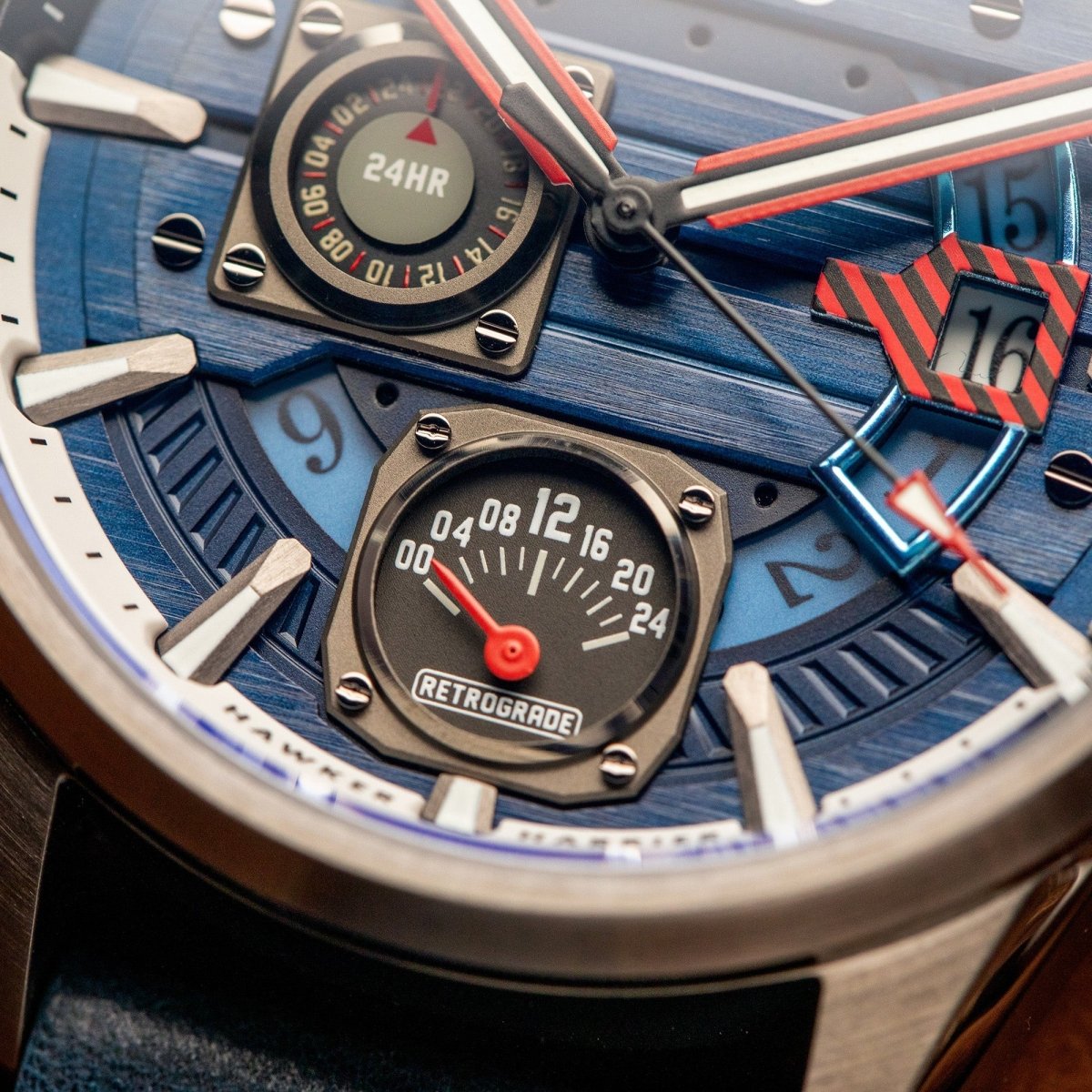 AVI - 8 Hawker Harrier Farley Multifunction Regiment Blue Men's Watch | AV - 4098 - 03 | TIME Watches
