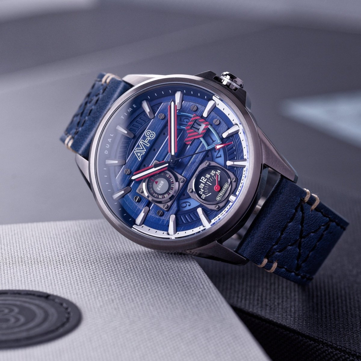 AVI - 8 Hawker Harrier Farley Multifunction Regiment Blue Men's Watch | AV - 4098 - 03 | TIME Watches