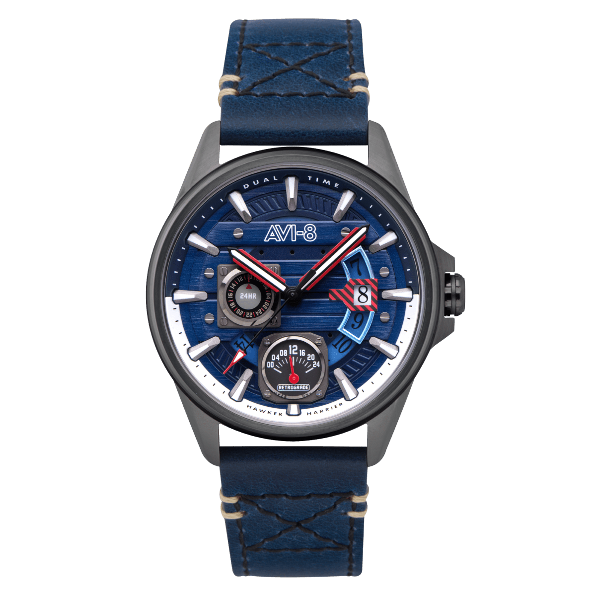 AVI - 8 Hawker Harrier Farley Multifunction Regiment Blue Men's Watch | AV - 4098 - 03 | TIME Watches