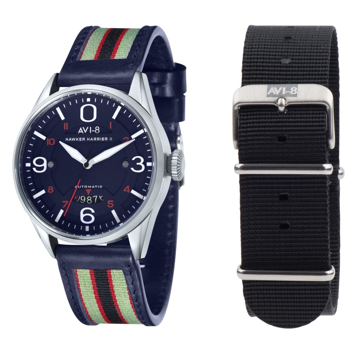 AVI - 8 Hawker Harrier Turbofan Automatic Award Blue Av 4040 03 | TIME Watches
