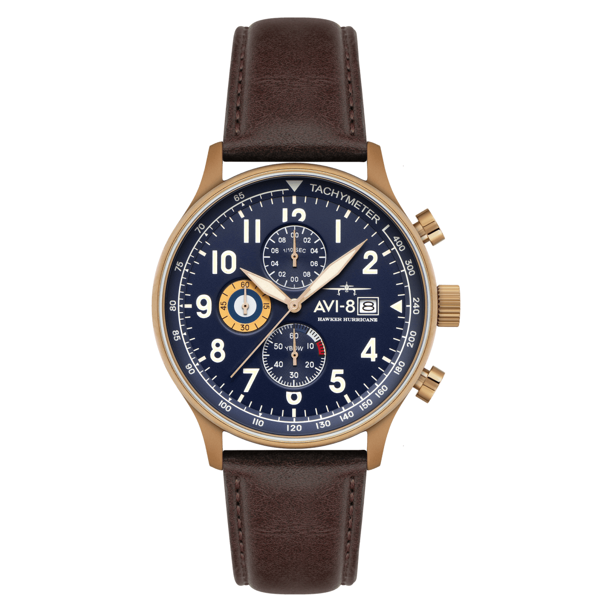 AVI - 8 Hawker Hurricane Classic Chronograph Admiral Blue Av 4011 0O | TIME Watches