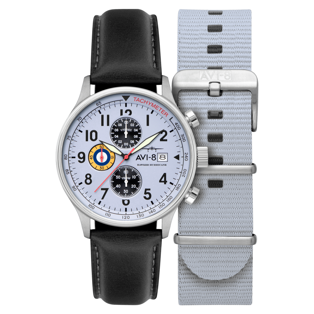 AVI - 8 Hawker Hurricane Classic Chronograph Faded Blue Av 4011 0V | TIME Watches