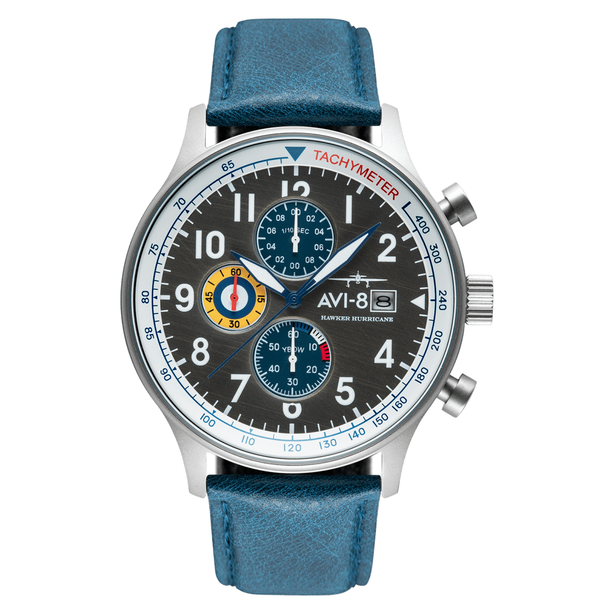 AVI - 8 Hawker Hurricane Classic Chronograph Pennant Blue Av 4011 0F | TIME Watches