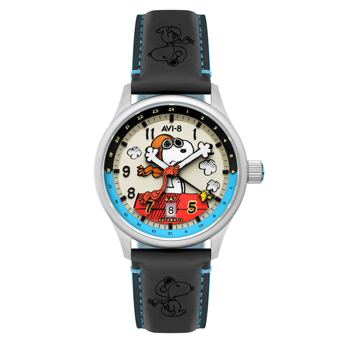 AVI - 8 Hawker Hurricane Kent Gmt Automatic Peanuts Snoopy Flying Ace Limited Edition Cream Brigade Av 4136 03 | TIME Watches