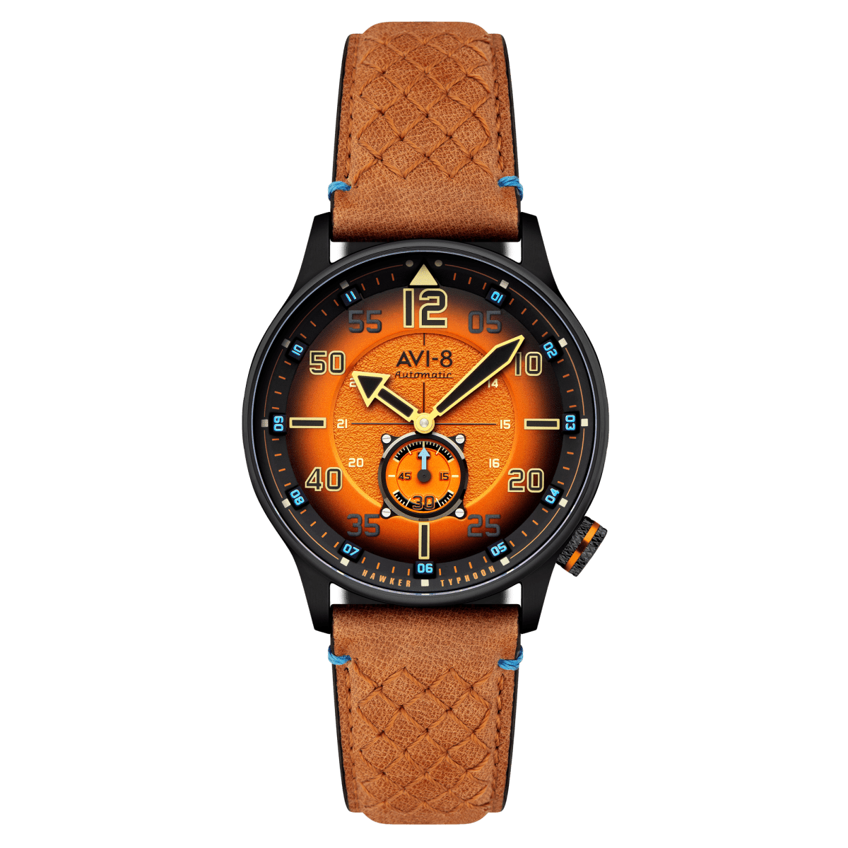 AVI - 8 Hawker Typhoon Baldwin Automatic Burnt Orange Av 4119 02 | TIME Watches