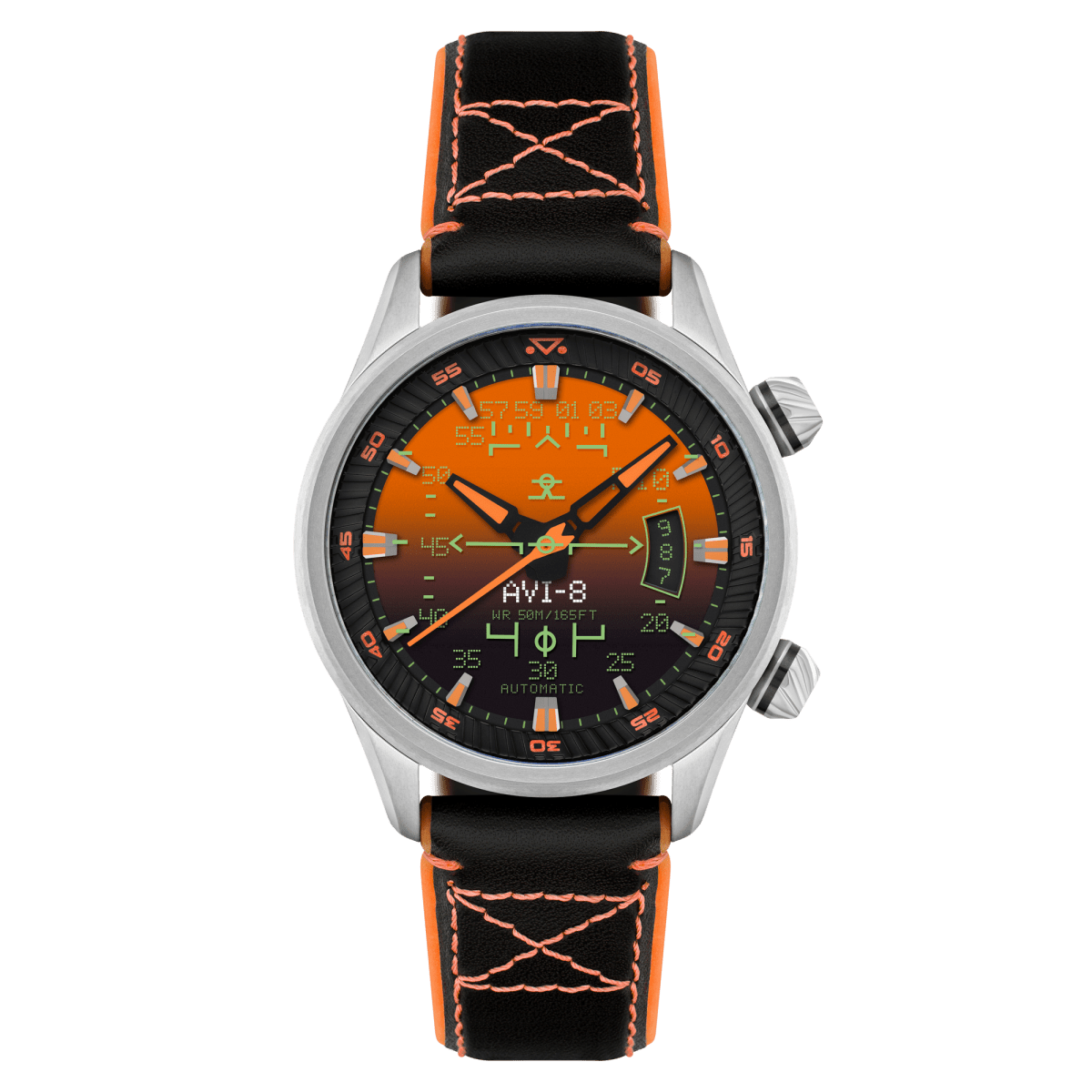 AVI - 8 Hud Automatic Gradient Orange | TIME Watches