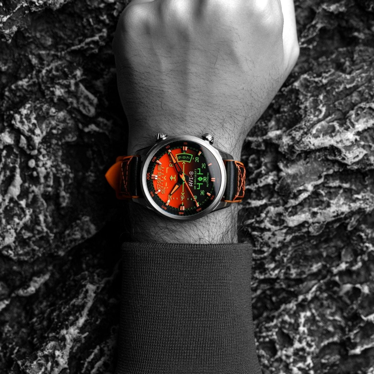 AVI - 8 Hud Automatic Gradient Orange | TIME Watches