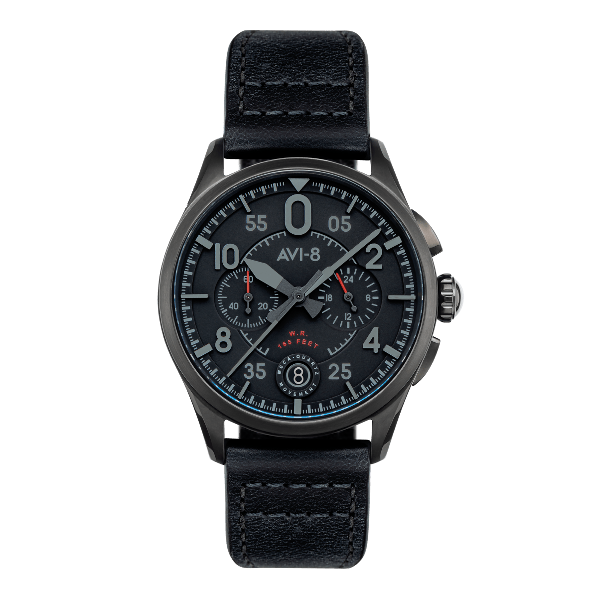 AVI - 8 Lock Chronograph Slate Black | TIME Watches