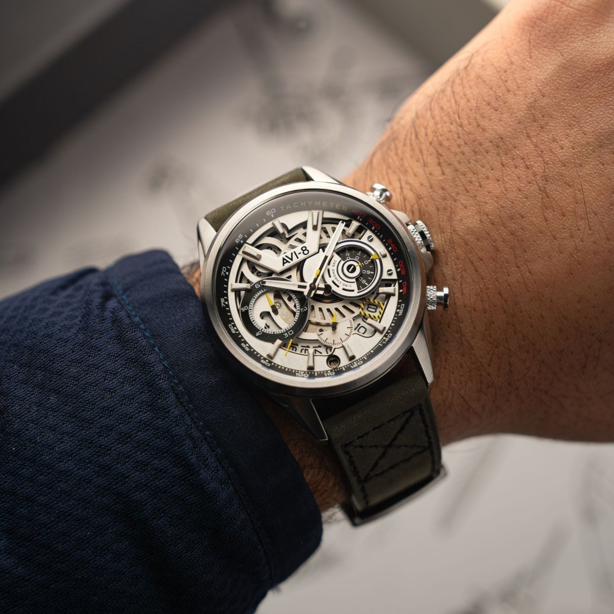 AVI - 8 Matador Chronograph Storm Grey | TIME Watches