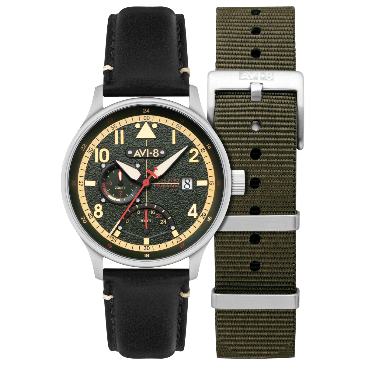 AVI - 8 Mckellar Dual Time Gothic Green | TIME Watches