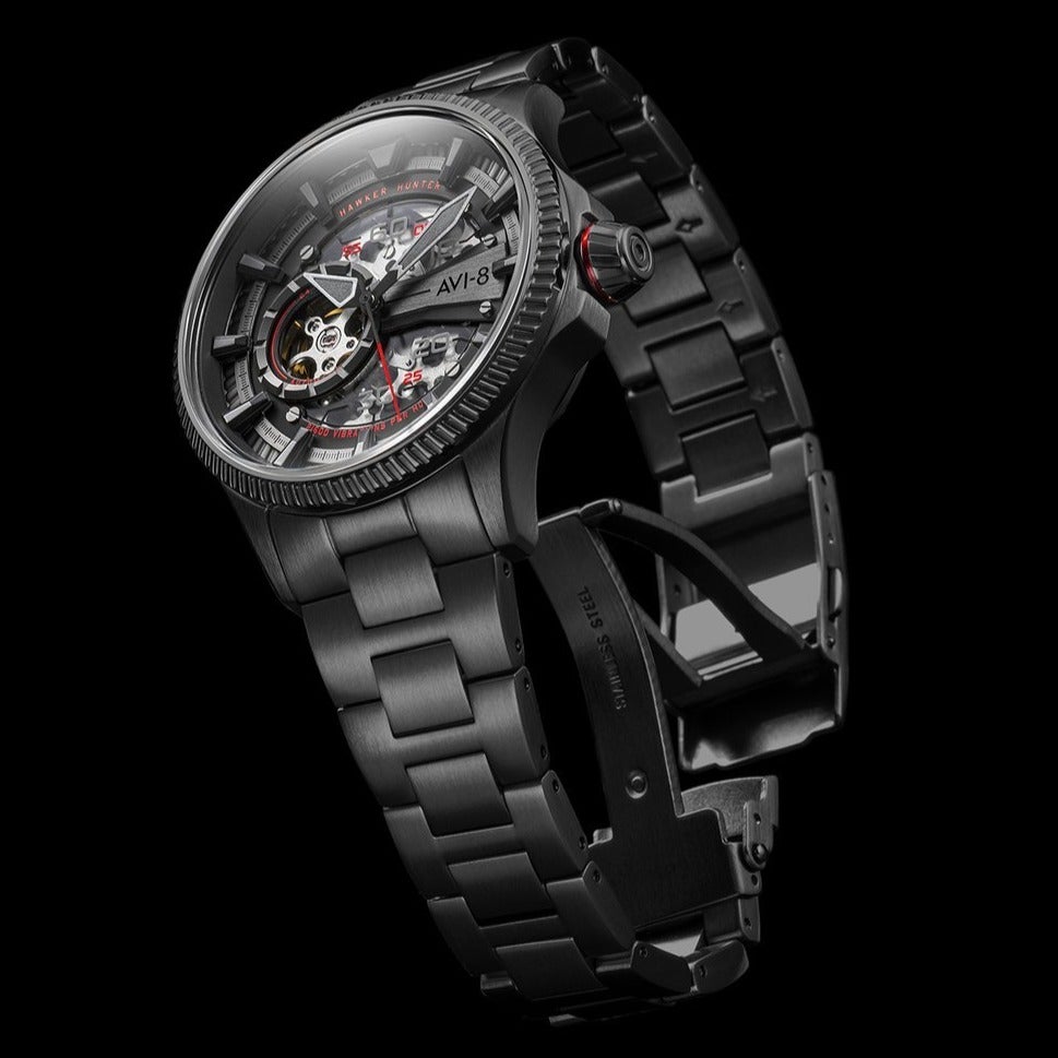 AVI - 8 Men's Black Arrows Hawker Hunter Avon Men's Watch | AV - 4078 - 33 | TIME Watches