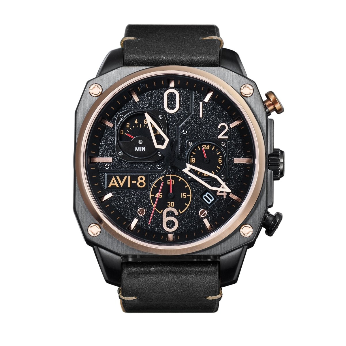 AVI - 8 Retrograde Chronograph Bronze Black | TIME Watches