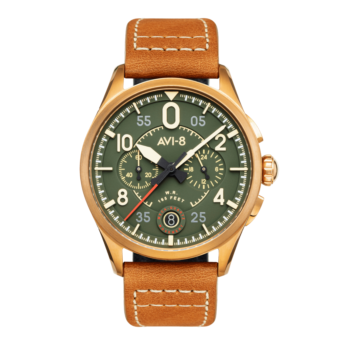 AVI - 8 Spitfire Lock Chronograph Bronze Green Av 4089 02 | TIME Watches