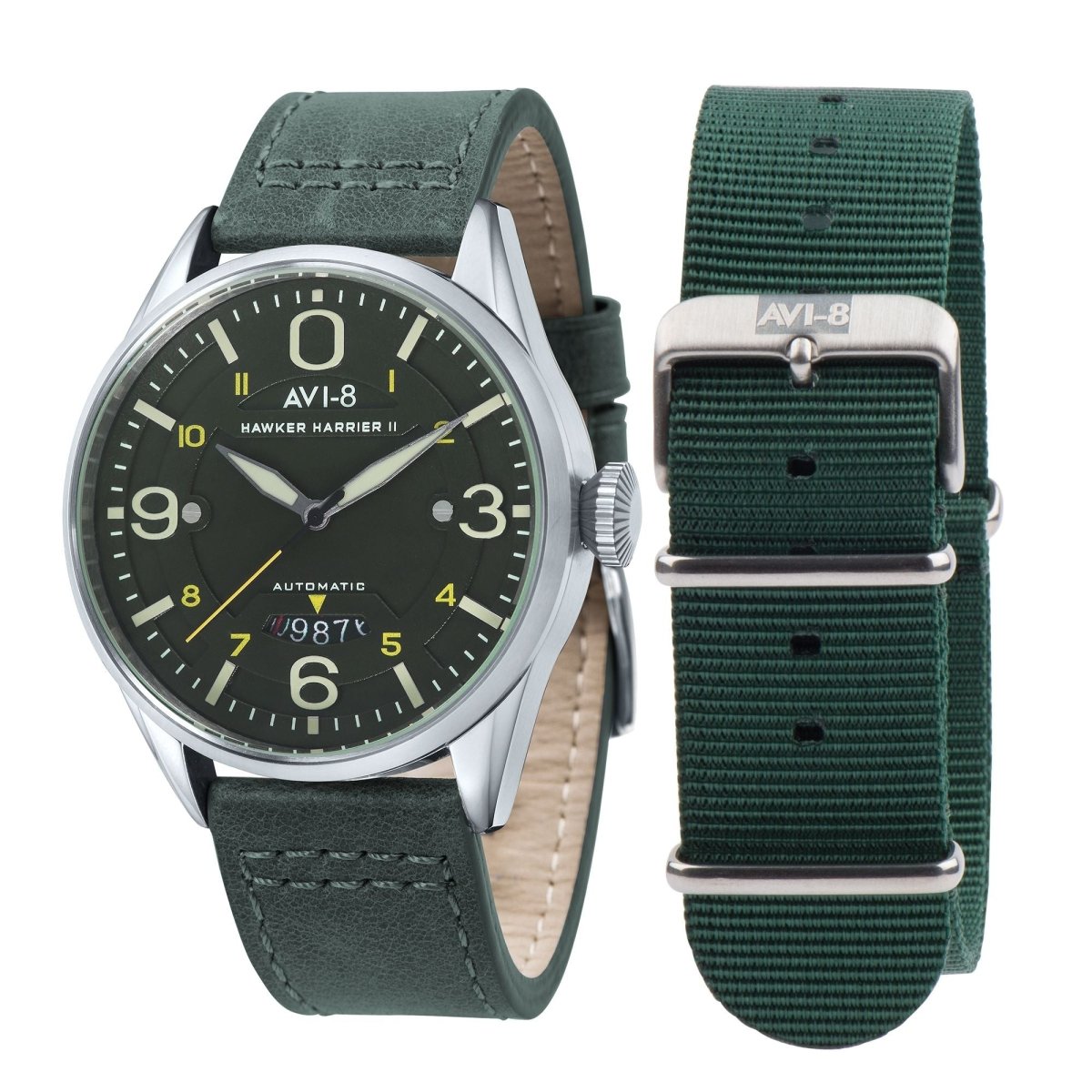 AVI - 8 Turbofan Automatic Moss Green | TIME Watches