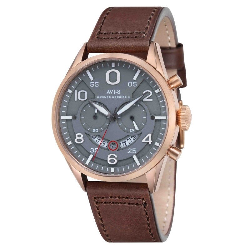 AVI - 8 Turbofan Chronograph Matte Grey | TIME Watches
