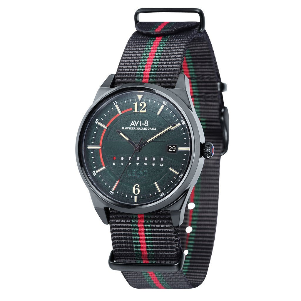 AVI - 8 Wingman Day Date Flag Black | TIME Watches