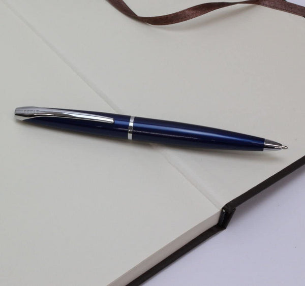 CROSS ATX Translucent Blue Lacquer Ballpoint Pen | 882-37
