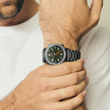 Nixon Drifter 40 Gunmetal Kobu Green Unisex Watch | A14225290-00
