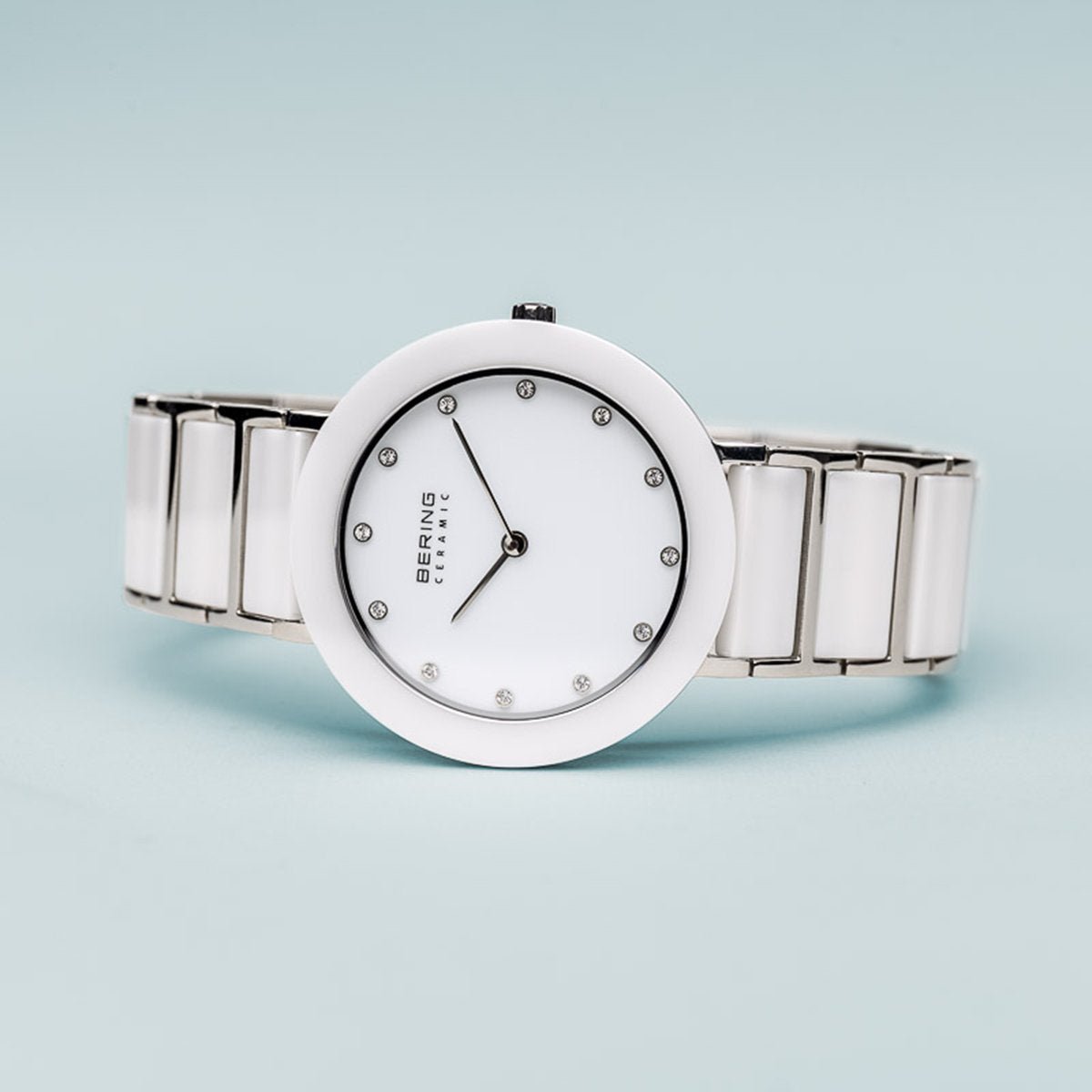 BERING Ceramic White Dial and White Ceramic Bracelet 35mm Women's Watch | 11435 - 754 | TIME Watches