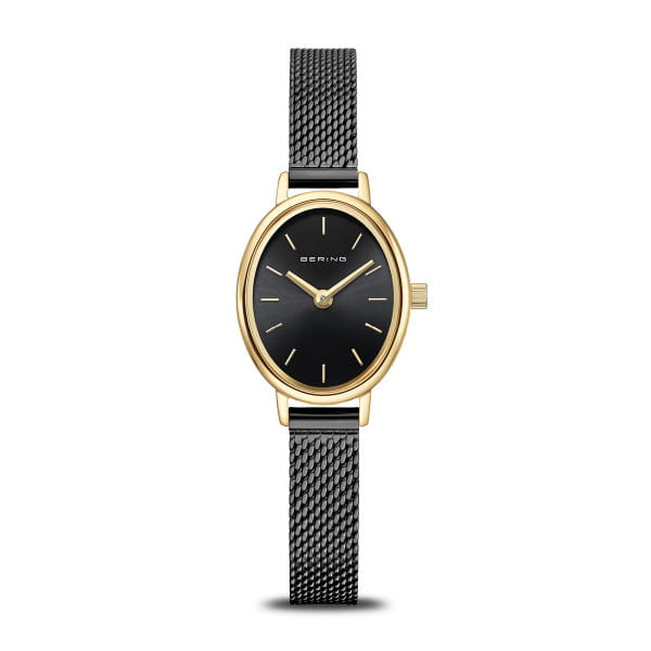 BERING Classic Black Dial and Black Mesh Bracelet 20mm Women's Watch | 11020 - 132 | TIME Watches
