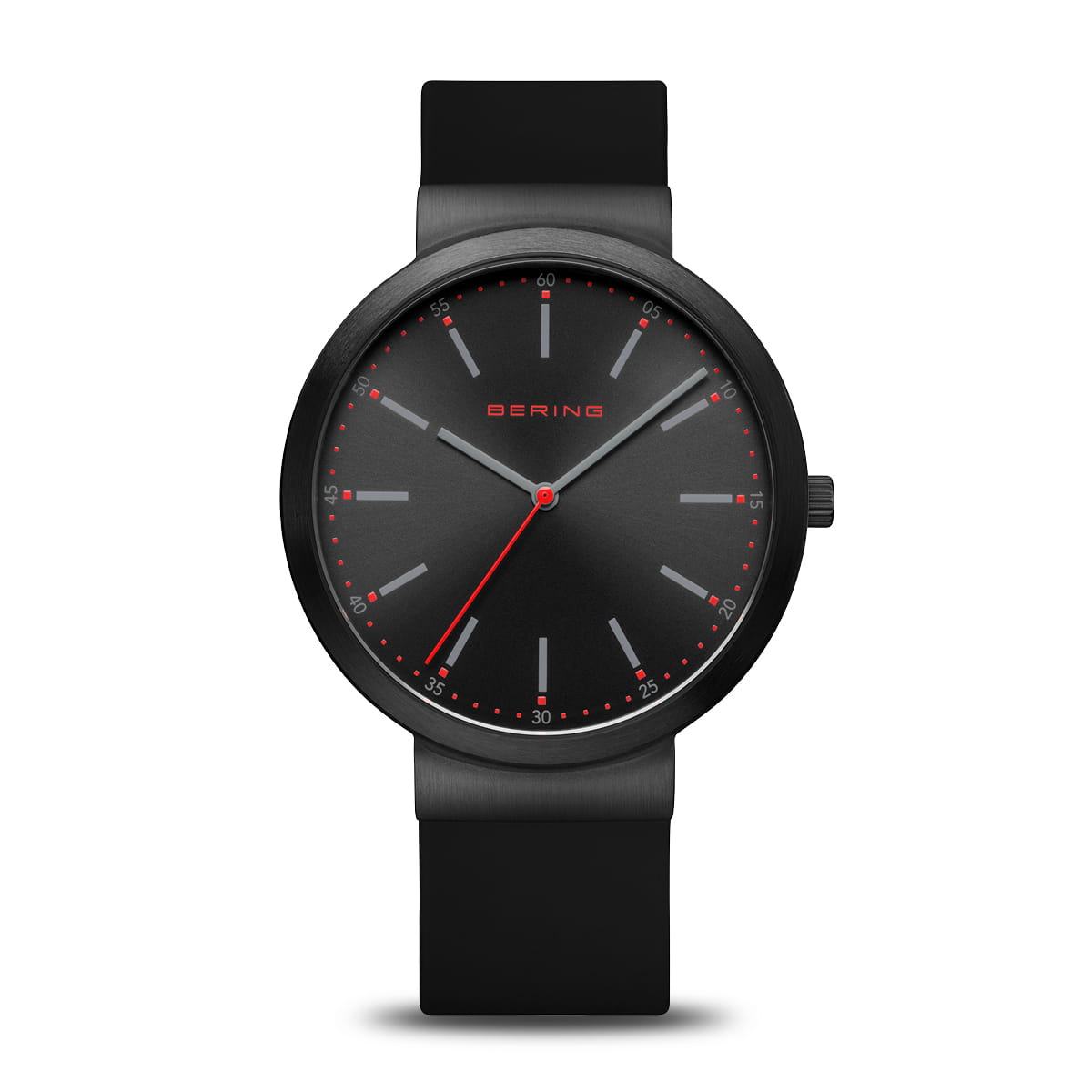 BERING Classic Black Dial Black Leather Strap 41mm Men's Watch | 10141 - 402 | TIME Watches