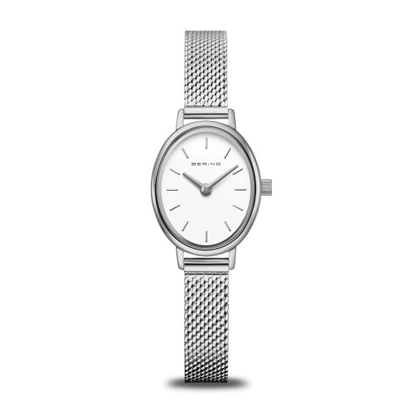 BERING Classic Silver Dial Polished Silver Stainless Steel Bracelet 20mm Women's Watch | 11020 - 004 | TIME Watches