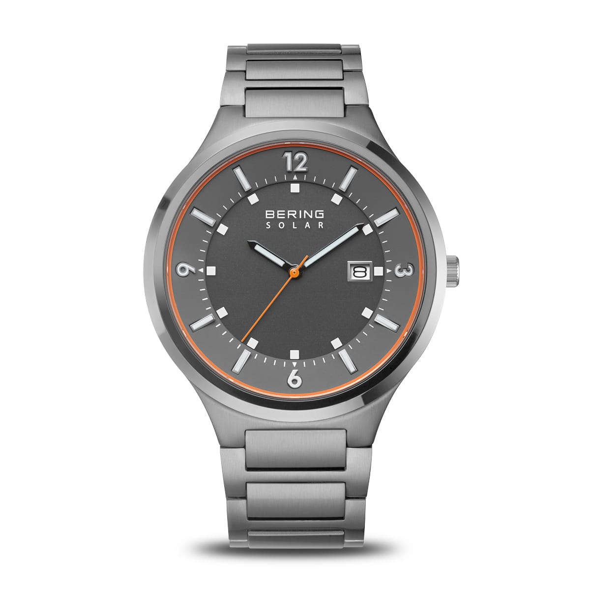 BERING Titanium Black Dial Black Mesh 42mm Men's Watch | 14442 - 777 | TIME Watches