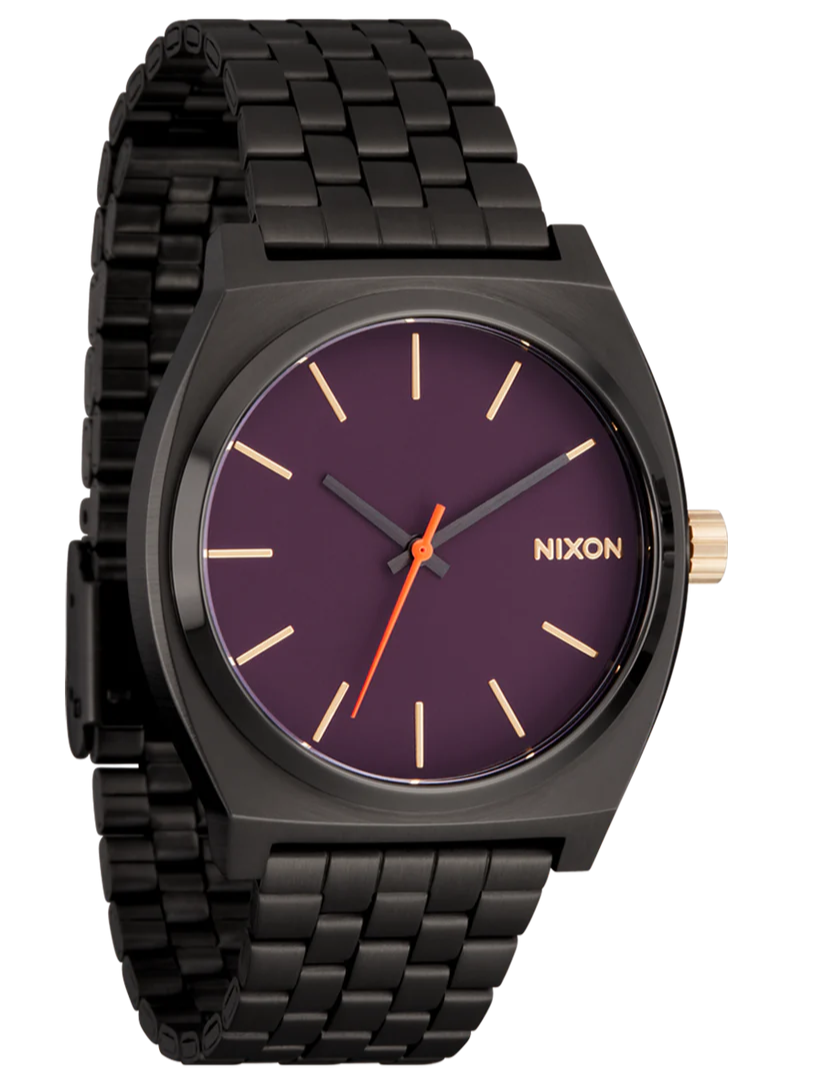 NIXON Gunmetal Blackberry Gold Stainless Steel Unisex Watch | A0455270-00