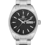 Bigotti Black Dial Calendar Stainless Steel Men's Watch | BG.1.10481-2