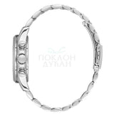 Bigotti Silver Dial Calendar Stainless Steel Men’s Watch | BG.1.10588-1