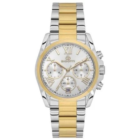 Bigotti Milano Two - Tone Gold Silver Chronograph Women's Watch | BG.1.10589 - 4 | TIME Watches
