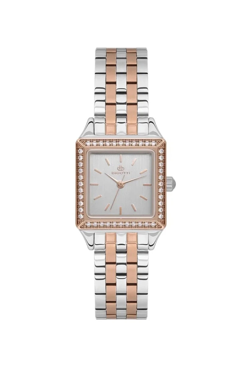 Bigotti Milano Two - tone Square Women's watch | BG.1.10616 - 6 | TIME Watches