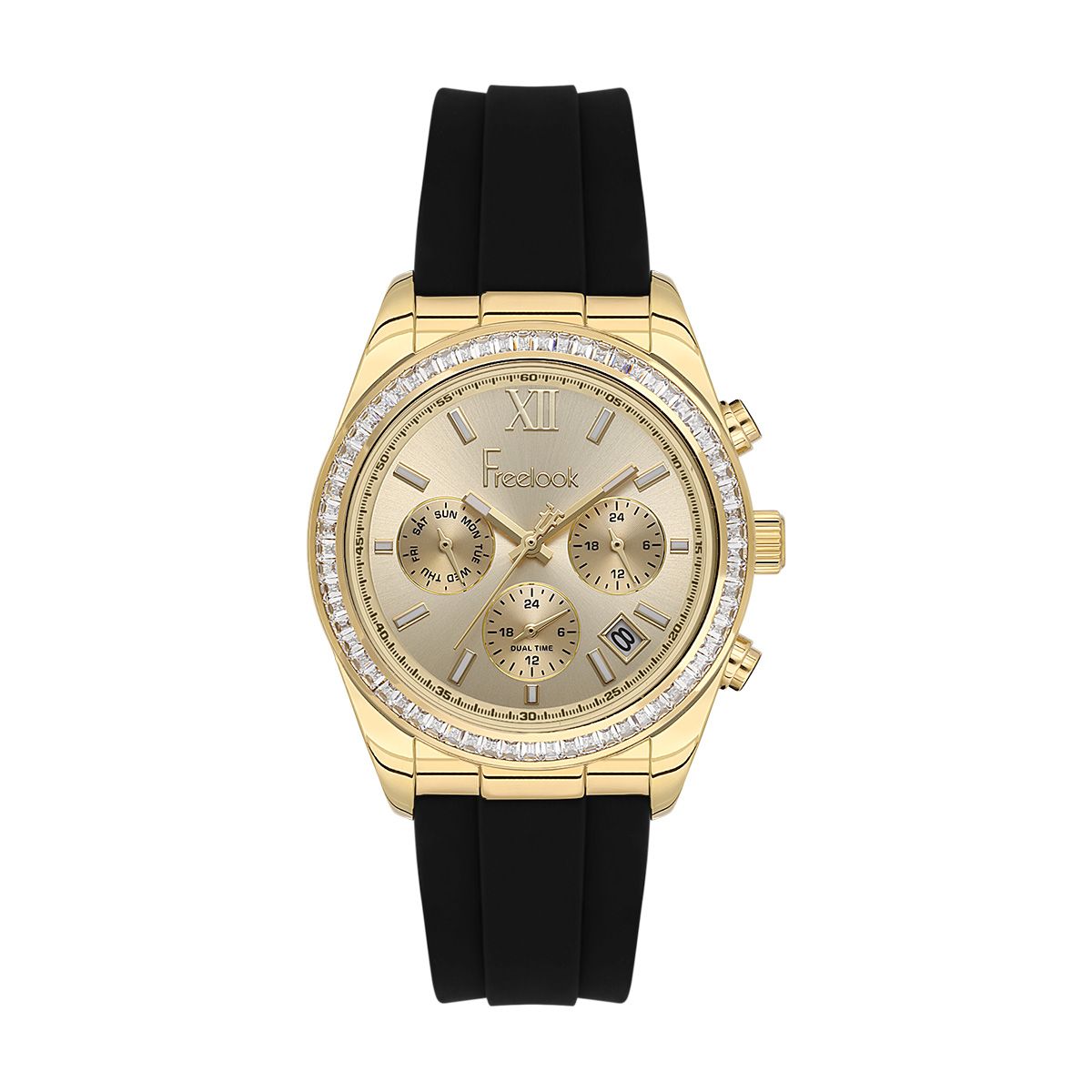 Bigotti Multi - Dial Calendar Rose Gold Hands Brown Leather Strap | BG.1.10510 - 3 | TIME Watches