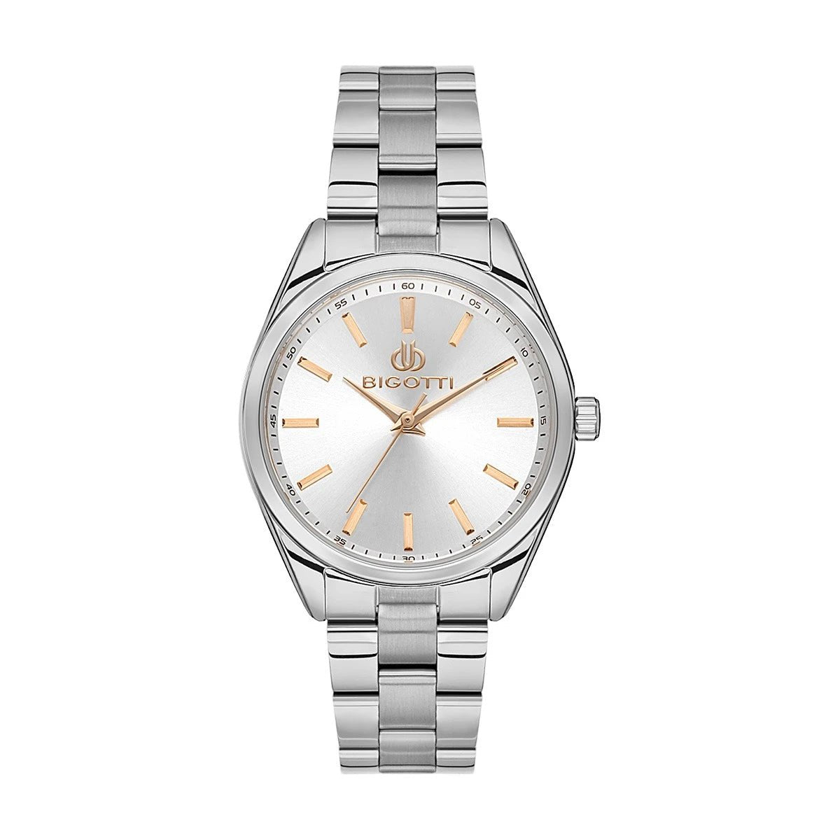 Bigotti Silver Rose Gold Accents Women's Watch | BG.1.10501 - 1 | TIME Watches